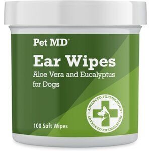 Dog Ear Cleaner Wipes - Otic Cleanser for Dogs to Stop Ear Itching, and Infectio